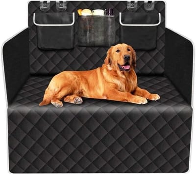 Hondenkleed Auto - Kofferbakbeschermer Hond - Reizen met Huisdier - Waterdicht met Zijbescherming - Universeel - Zwart