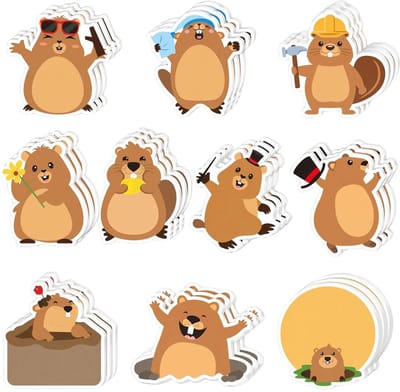 Dailygoods- Notitieblokken Set - 30 Stuks - 10 Verschillende Ontwerpen - Zelfklevende Notities - Perfect als Cadeau - Leuk voor Kinderen - Plaknotities