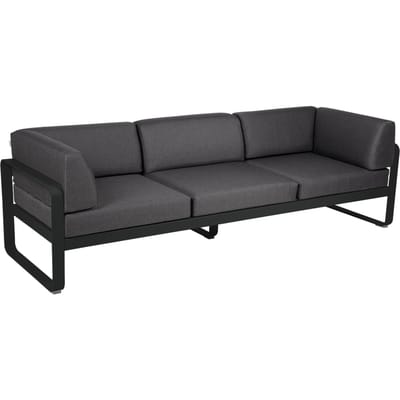 Fermob BELLEVIE club sofa 3 zits - 42 drop mat - A3 grafietgrijs