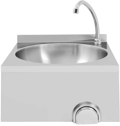 Professionele Horeca Spoelbak - kniebediening - RVS / INOX - 40x40x24 cm (DxBxH) - 9 kg - 5991