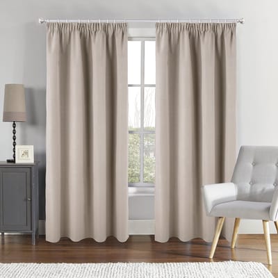 SB Line Verduisterend Gordijn – 140 x 260 cm – 100% Blackout – Met Plooiband – Zand