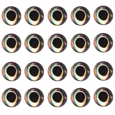 Dailygoods- Vissenogen 4D Design - Realistische Vissen Lokken - Kunstaas Set - Vliegbindset - 20 Stuks - Epoxyhars 3mm
