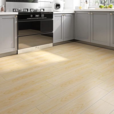 Zelfklevende PVC vloeren met houtlook 90x15CM - Waterdichte vinylvloer voor keuken, badkamer en gang, 32 tegels