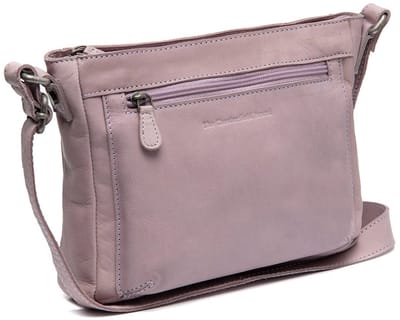 Chesterfield Aston Washed Waxed Pull Up Schoudertas - Lavendel Lila