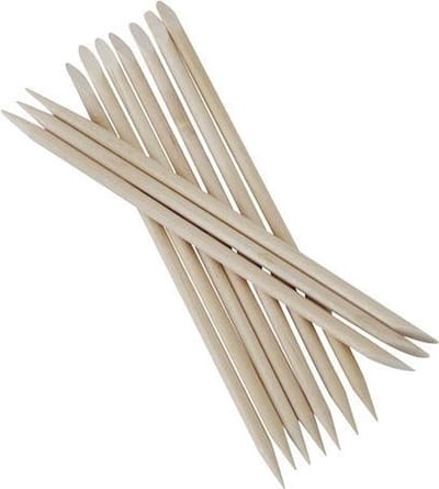 New Age Devi - 10 Stuks Cuticle Pusher/Woodsticks - Nagelverzorging - Manicure/Pedicure - Bokkepoot