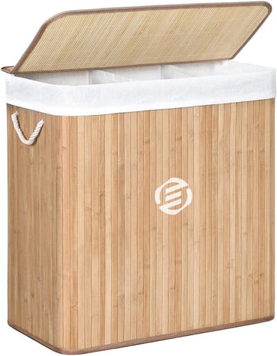 Equivera Was organizer - Wasorganizer - Was sorteerder - Wasmand - Wassorteerder 3 vakken - Voor de benodigde orde in jouw wasmand!