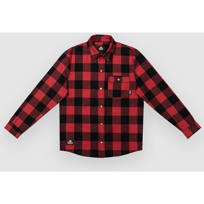 The Dudes Los Dudes Chuck Flannel Over Shirt rood