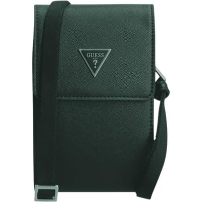Guess, Certosa, Polyurethaan, Textiel Crossbody Tas, Grijs, HMCERTP2285, 22 x 23,5 x 5 cm, Voor Mannen
