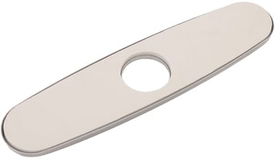 ZEYNOMAX- Afdekking Geborsteld 304 Roestvrij Staal - Decoratieve Dekplaat - Gootsteen Kraan Paneel - Montagegaten Afdekken - Elegant Ontwerp - Gepolijst Oppervlak - Decoratieve Plaat