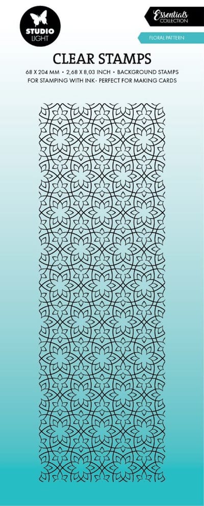 Clear stamp Floral pattern - Essentials nr. 729
