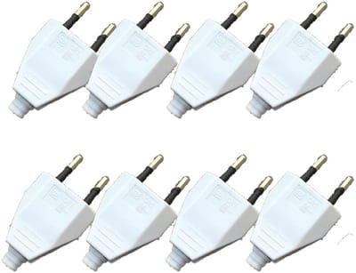 Allecto - Euro Plug - 8 Stuks - Europese Stekker 250V 2.5A - Veilig en Betrouwbaar - Wit - Voor Elektrische Apparaten - Geschikt voor Thuisgebruik ...