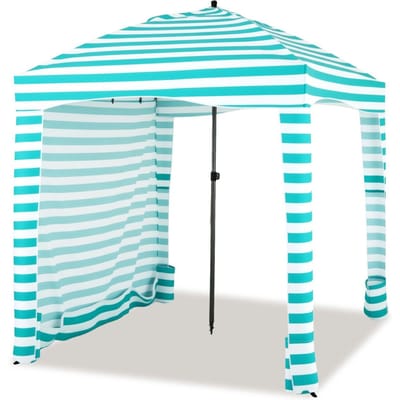 coast Strandtent — Opvouwbaar 183 x 183 x 215–240 cm Groen/Wit