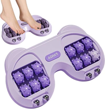 Voetroller - Massagebord - Voetontspanning - Gebogen massageknoppen - 365 cm - Zwart