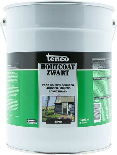 Tenco Houtcoat Zwart - 10 liter
