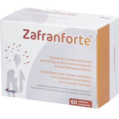 Zafranpure Forte® | Emotioneel evenwicht en positieve stemming Saffraan 60 Gecomprimeerde tabletten