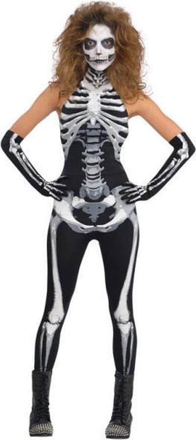 Amscan - Dames Kostuum Bone-A-Fied Babe Size S