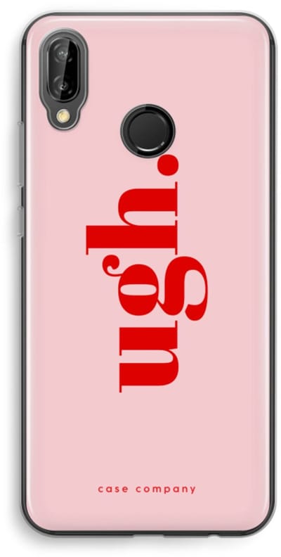 Case Company® - Hoesje geschikt voor Huawei P20 Lite hoesje - Ugh - Soft Cover Telefoonhoesje - Bescherming aan alle Kanten en Schermrand