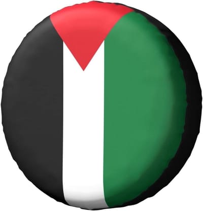 Vlag Palestina Wielbandhoes Duurzame Reservewielhoes Premium Bandhoes Universeel Voor Camper Auto Vrachtwagen 15 inch
