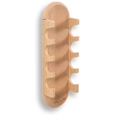 Glazen bordmarkerhouder Legamaster WOODEN, magnetisch, voor 4 bordmarkers, B 60 x D 35 x H 200 mm, beukenhout, gelakt