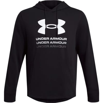 Under Armour UA Rival Terry Graphic Hoodie Heren Zwart - Maat 2XL