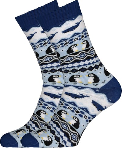 Many Mornings unisex huissokken Ice Pinguin - Unisex - Maat: 35 - 38