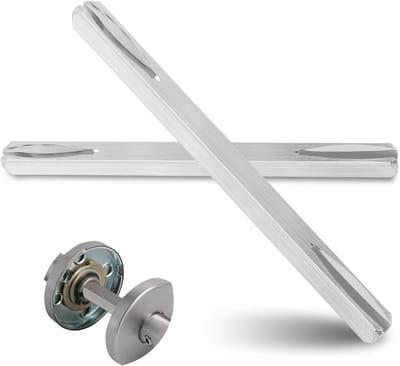 2 Stuks 8mm x 100mm Vierkante Spindle Bar van Gegalvaniseerd Staal voor Deurhandgrepen - Vervangingspin en Deuroptimalisatie met Duurzame Bevestigingsstiften
