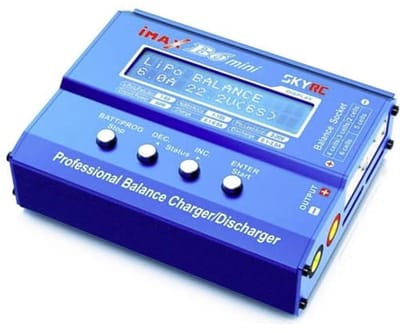 Compacte Multifunctionele Batterijlader 6A voor LiPo, LiFePO, LiIon, NiMH, NiCd en Lood