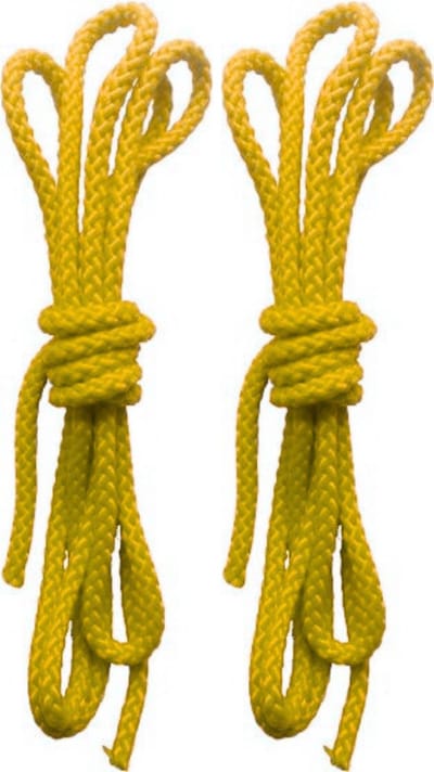 Springtouwen Geel 2,5 Meter Set 2st.