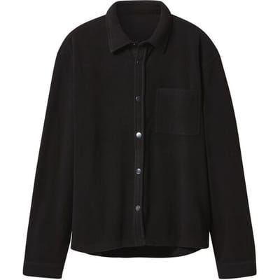 esmara Men Fleece heren overhemd (Zwart, S)