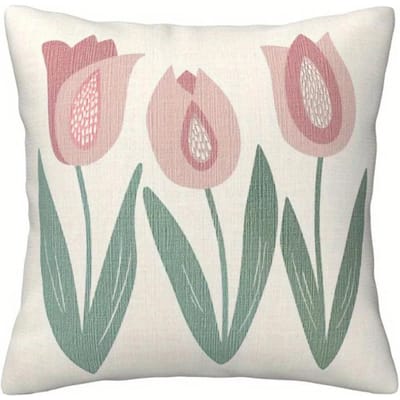 Roze bloemenpatroon kussenhoes met korte pluche print voor woonkamer decoratie kussenhoes kussenhoezen decoratief 45x45cm