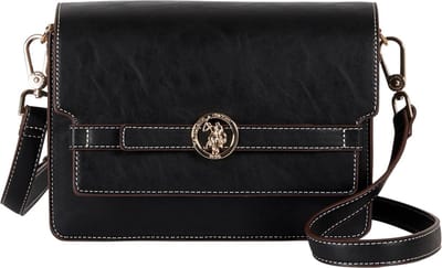 U.S. POLO ASSN. Schoudertas Argentario Flap Crossbody Bag Black Zwart
