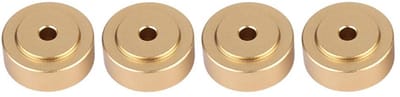 Dailygoods- Schokdemper Hoogwaardige Aluminium - Versterker Voeten - Antislip Pads - Universele Isolatie - Duurzaam - Verhoogt Geluidskwaliteit - Versterkerpoot