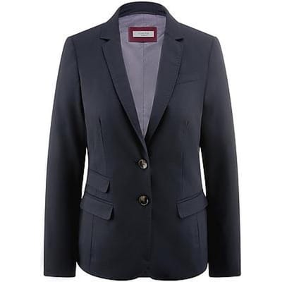 Blazer bi-elastisch materiaal Van Peter Hahn blauw