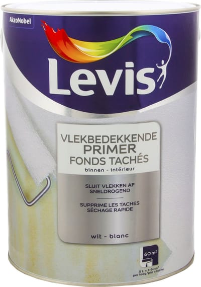 Levis - Vlekbedekkende Primer - Wit - 5 L