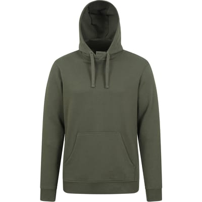 Mountain Warehouse Heren Dorset Effen Hoodie (Kaki Groen)