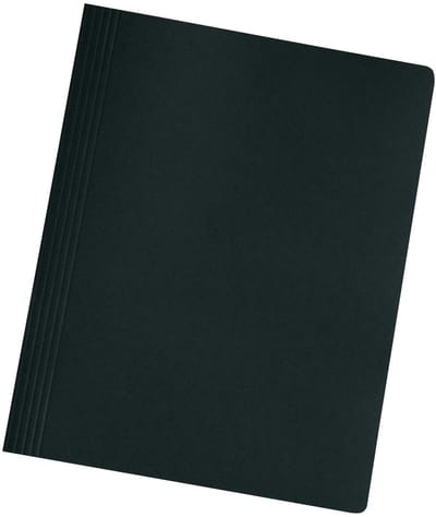 Herlitz 11130325 snelhechtmappen A4 karton gevouwen zwart intensief pak van 10