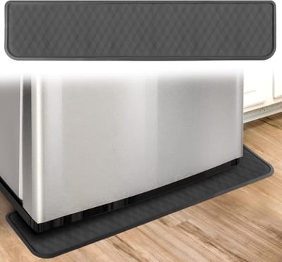 EGoods - Koelkastmorsmat, Siliconen vloerbeschermer, Lekbak antislip, Grijs