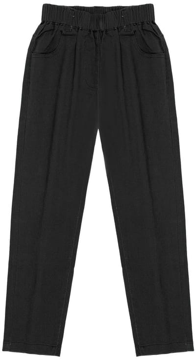 Dailygoods - BWBIKE Uniform chinobroek voor jongens, rechte pasvorm, elastische taille, cargobroek, joggingbroek, broek om aan te trekken, schoolbroek voor kinderen