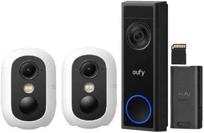 eufy Security C31 Video Deurbel + 2* eufy Security eufyCam C35 - Wit