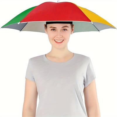 Paraplu pet, geschikt voor camping- en visparaplu pet, elastische hoofdband paraplu pet, UV-bescherming paraplu pet