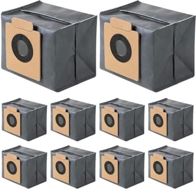 Eufy Premium 10 stuks stofzuigerzakken voor Eufy Clean X8 Pro/X10 Pro Omni robotstofzuiger, stofzak, accessoireset, reserveonderdelen, grote capaciteit