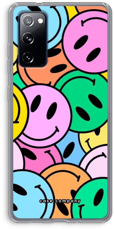 Case Company® - Hoesje geschikt voor Samsung Galaxy S20 FE / S20 FE 5G hoesje - Smiley N°1 - Soft Cover Telefoonhoesje - Bescherming aan alle Kanten en Schermrand