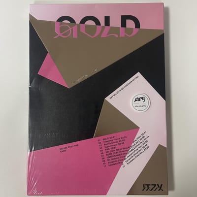ITZY - [GOLD] STANDARD, AsiaPopGang sticker als cadeau Ver.Rose