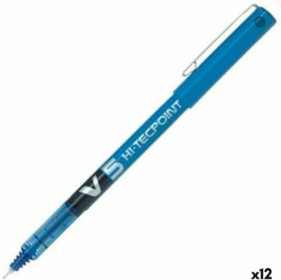 Pen Roller Pilot V5 Blauw 0,3 mm Naald (12 Stuks)