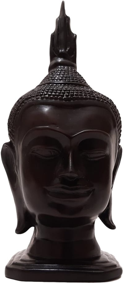 Boeddha Beeld Bruin U-Tong 24 cm - Boeddha Hoofd | GerichteKeuze