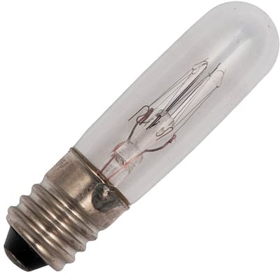 Miniatuur Signaallamp E10 230V 3W - 13 mAh - Per stuk - T10 Gloeilamp Ø10mm - 40mm - 2500K - Dimbaar