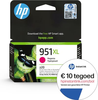 HP 951XL - Inktcartridge Magenta + Instant Ink tegoed