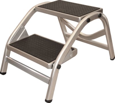 Caravan Opstap - Twee Treden - Aluminium - 150Kg Draagvermogen - 38,2cm