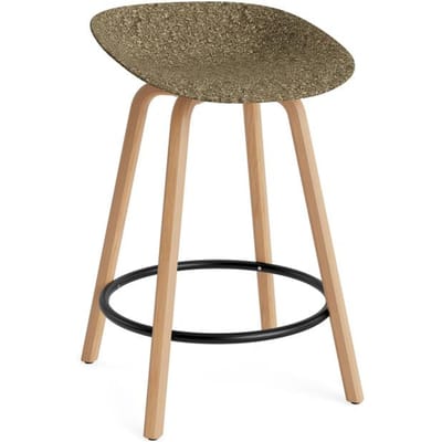Normann Copenhagen Mat barkruk Hout - Zeewier - NormannCopenhagenFootrestBlack - 65 cm