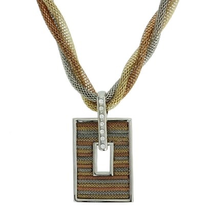 Behave - Ketting met tricolor hanger - Statement stijlvol accessoire